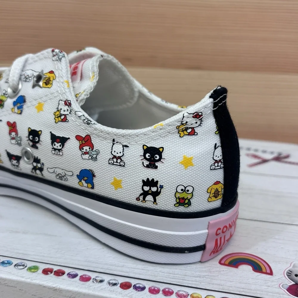 Converse HELLO KITTY And Friends Chuck Taylor White Low Sneakers Women's Sz 9